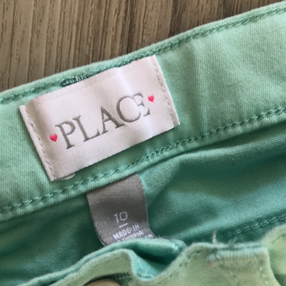 Girls Teal Bermuda Shorts - Picture 2 of 4